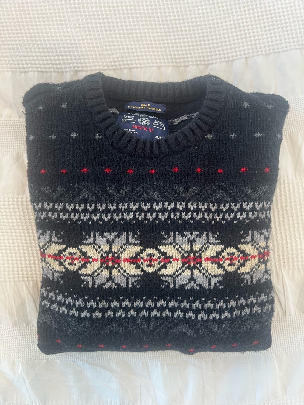 Men’s American Eagle Outfitters Medium Fair-isle Cotton Blend Sweater